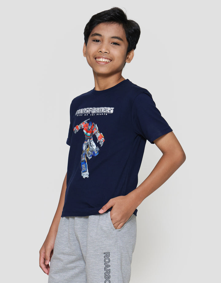Character Optimus Action Logo Kaos Anak Laki-laki