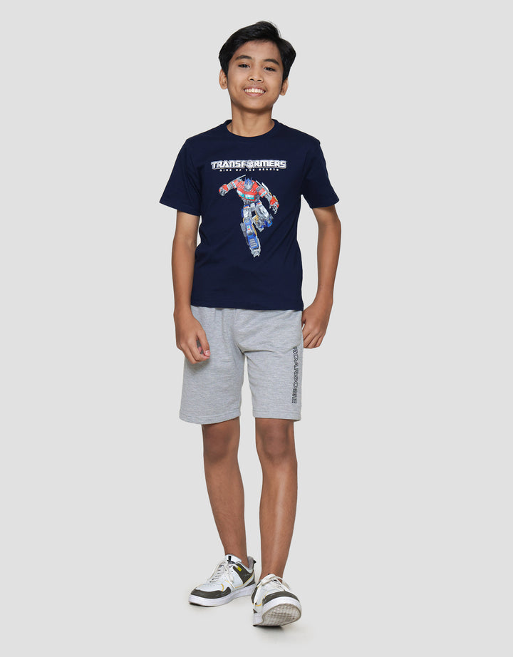 Character Optimus Action Logo Kaos Anak Laki-laki