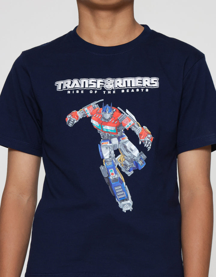 Character Optimus Action Logo Kaos Anak Laki-laki