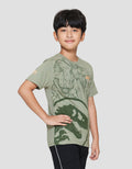 Character Jurassic Full Dpn Print Kaos Anak Laki-laki