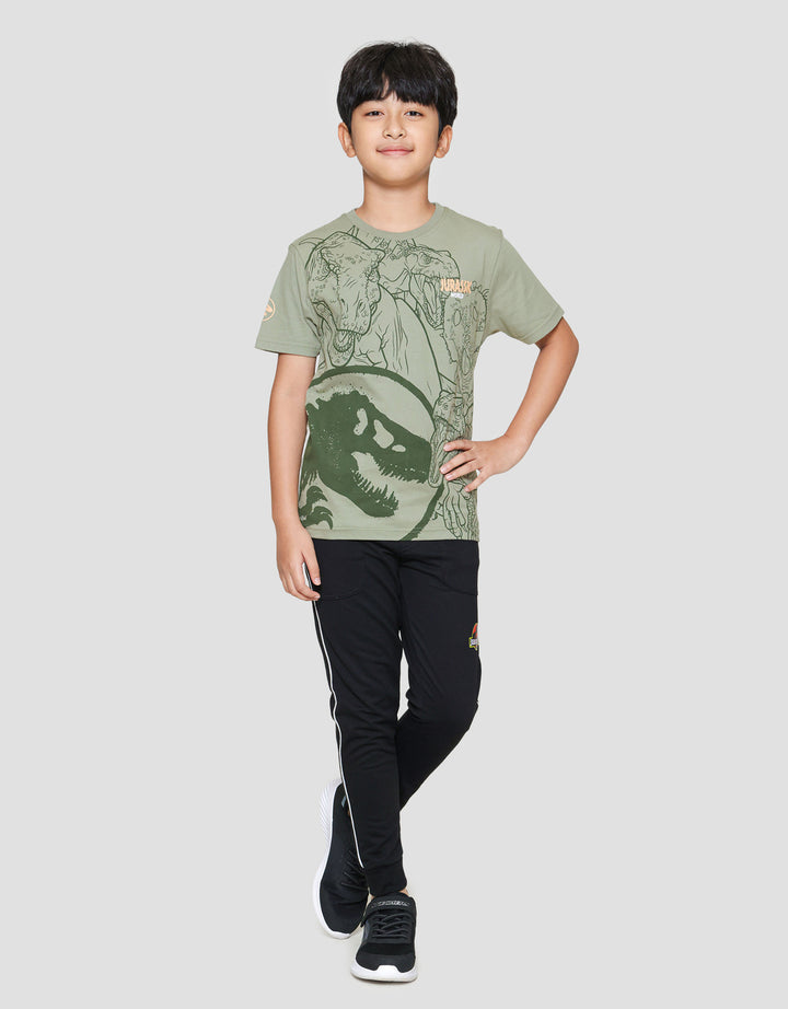 Character Jurassic Full Dpn Print Kaos Anak Laki-laki