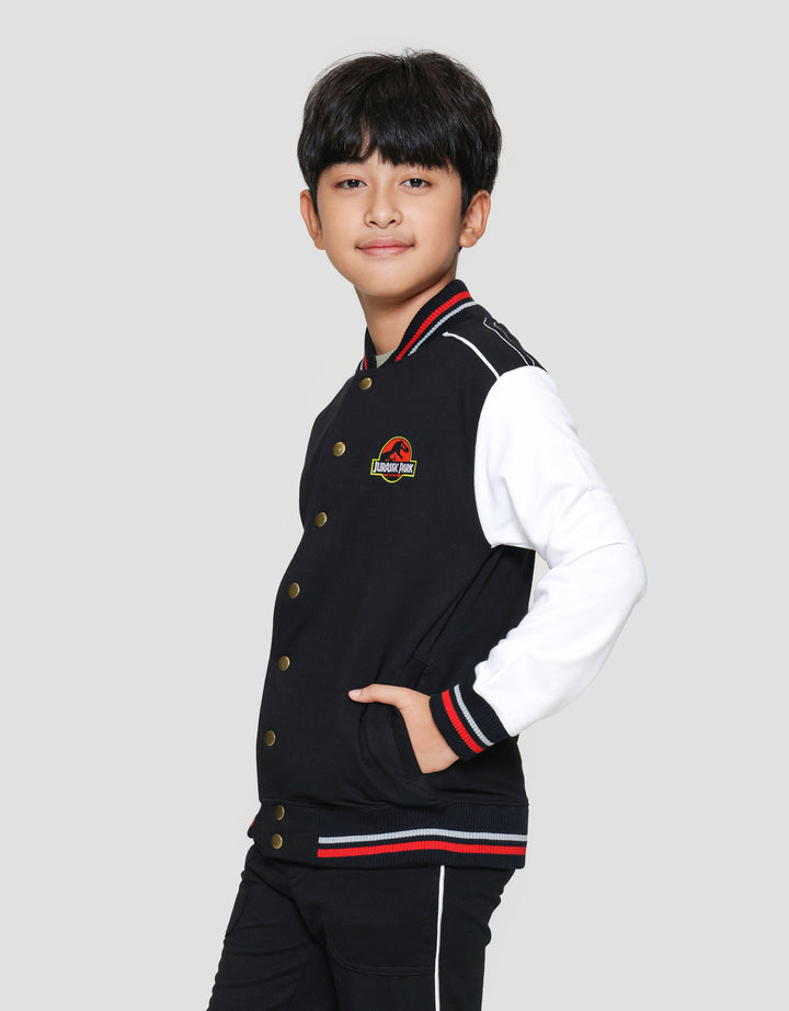 Character Jurassic Logo Lengan Jaket Anak Laki-laki