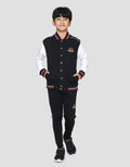 Character Jurassic Logo Lengan Jaket Anak Laki-laki