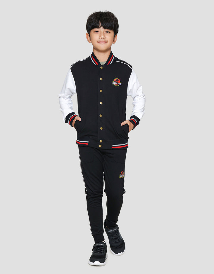 Character Jurassic Logo Lengan Jaket Anak Laki-laki
