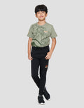 Character Jurassic Logo Lis Samping Jogger Anak Laki-laki