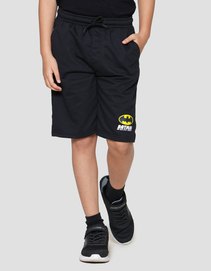 Character Knit Batman Print Logo Celana Pendek Anak Laki-laki