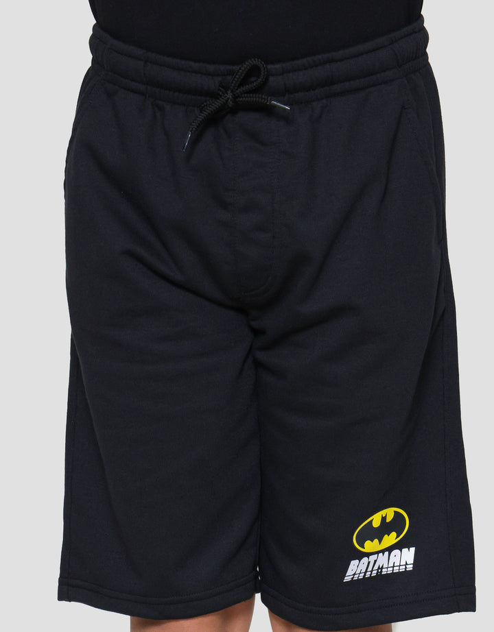 Character Knit Batman Print Logo Celana Pendek Anak Laki-laki