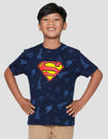 Character Fp Superman Logo Emboss Print Kaos Anak Laki-laki