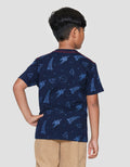 Character Fp Superman Logo Emboss Print Kaos Anak Laki-laki