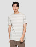 Cole Stripes Rib Kaos Lengan Pendek Pria
