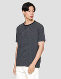 Cole Stripes Small Neck Kaos Lengan Pendek Pria