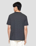 Cole Stripes Small Neck Kaos Lengan Pendek Pria