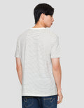 Cole Stripes Small Neck Kaos Lengan Pendek Pria