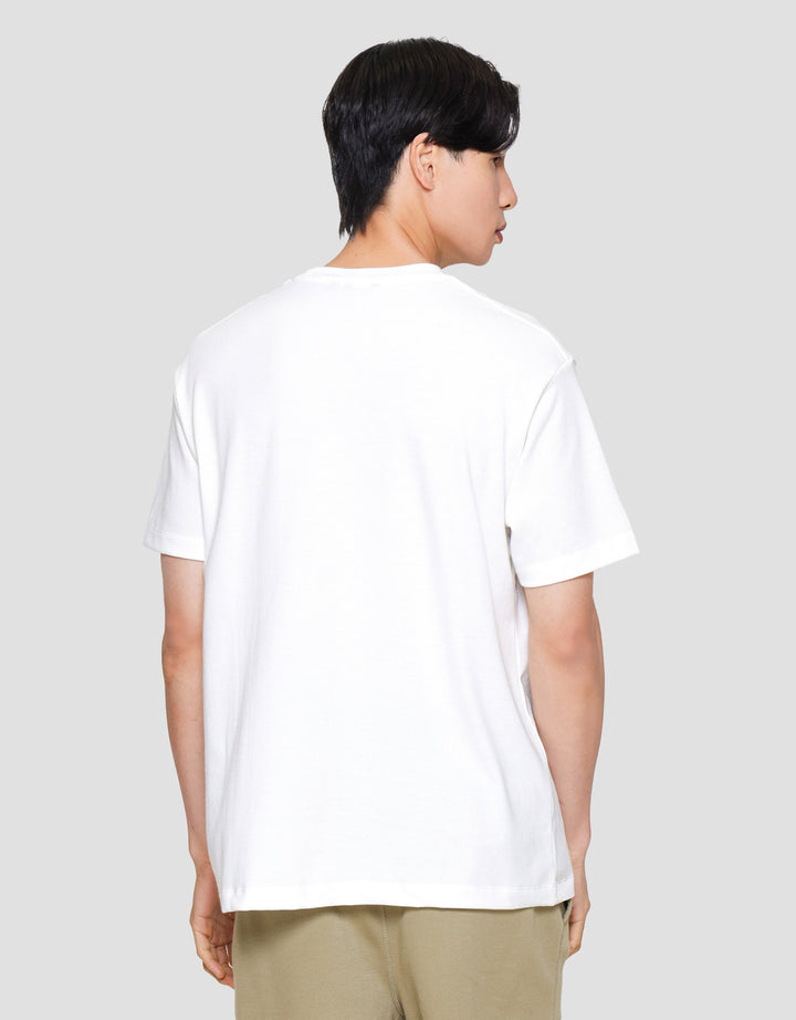 Cole Solid Popcorn Pocket Button Kaos Lengan Pendek Pria