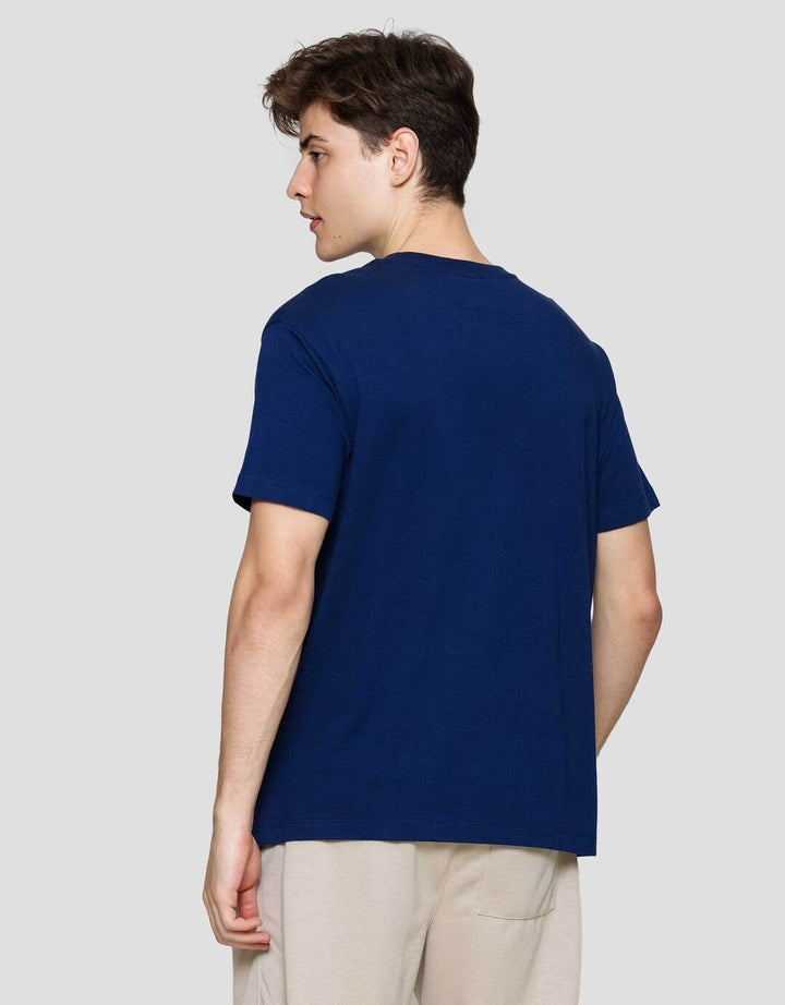 Cole Solid Interlock Piping Kaos Lengan Pendek Pria