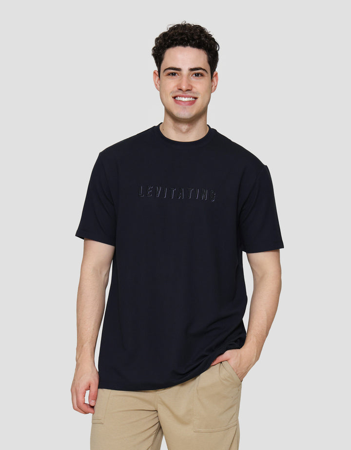 Cole Solid Texture Twill Embro Levitating Print Kaos Pria