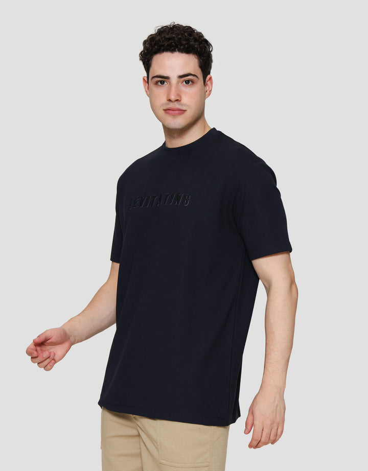 Cole Solid Texture Twill Embro Levitating Print Kaos Pria