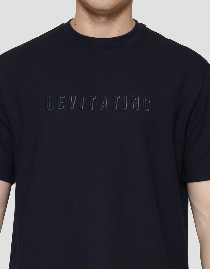 Cole Solid Texture Twill Embro Levitating Print Kaos Pria