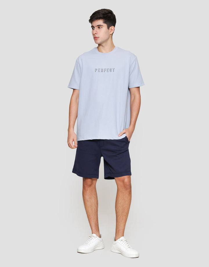 Cole Solid Texture Twill Embro Perfect Kaos Pria