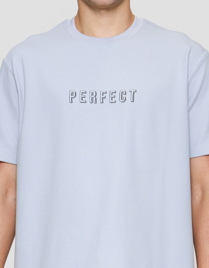 Cole Solid Texture Twill Embro Perfect Kaos Pria