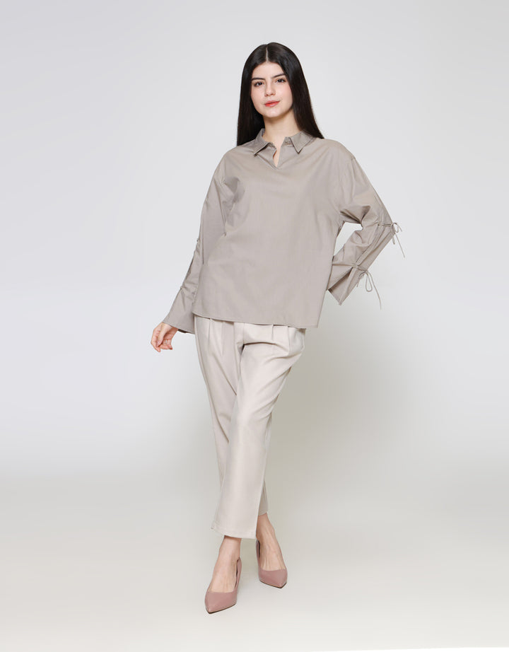 ZES Ribbon On Hand Kemejs Wanita TSBWT011