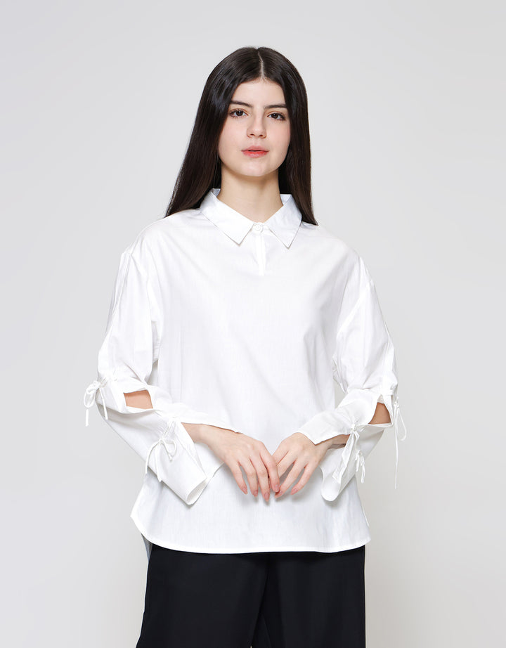 ZES Ribbon On Hand Kemejs Wanita TSBWT011