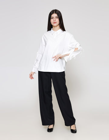 ZES RIBBON ON HAND KEMEJS WANITA TSBWT011