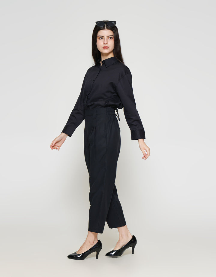 ZES Basic Tapered With Wide Belt Loop Celana Panjang Wanita TSBWB003