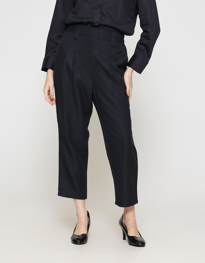 ZES Basic Tapered With Wide Belt Loop Celana Panjang Wanita TSBWB003