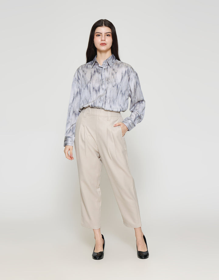 ZES Basic Tapered With Wide Belt Loop Celana Panjang Wanita TSBWB003