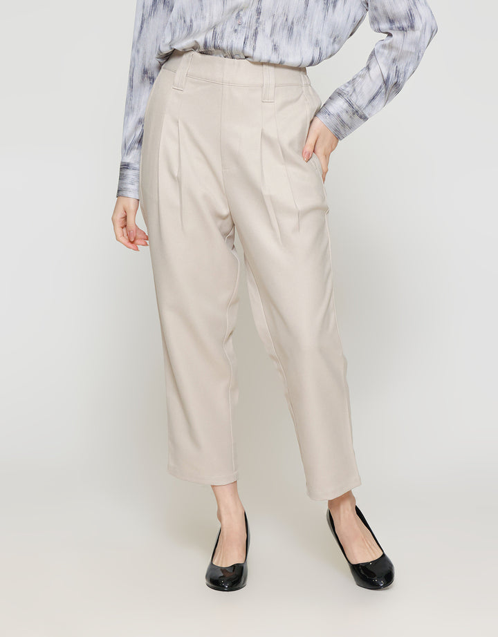 ZES Basic Tapered With Wide Belt Loop Celana Panjang Wanita TSBWB003