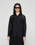 ZES Basic Lyocell Kemeja Oversize Wanita MELWT005