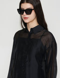 ZES Basic Lyocell Kemeja Oversize Wanita MELWT005