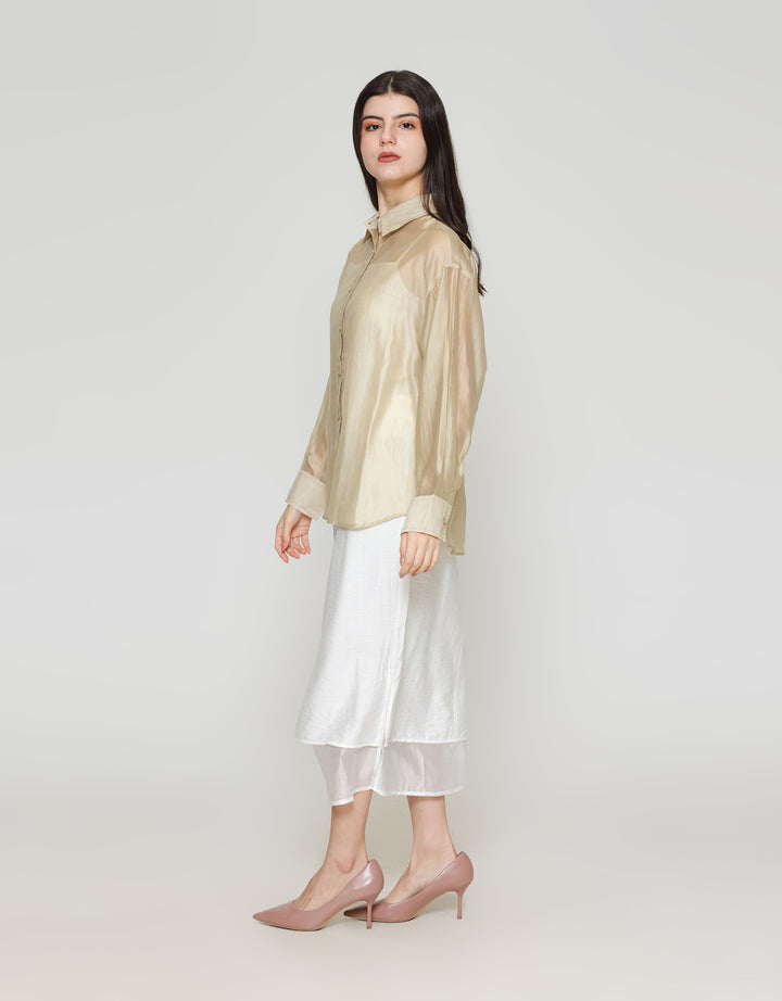 ZES Basic Lyocell Kemeja Oversize Wanita MELWT005