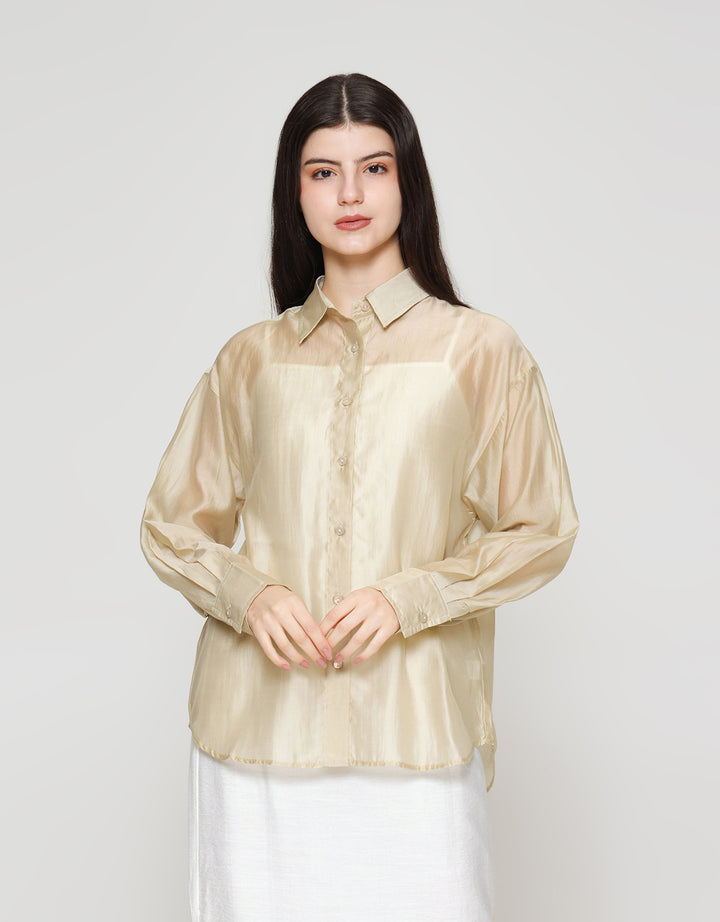 ZES Basic Lyocell Kemeja Oversize Wanita MELWT005
