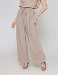 ZES Basic Loose Drapery Stretch Celana Panjang Wanita NIFWB007