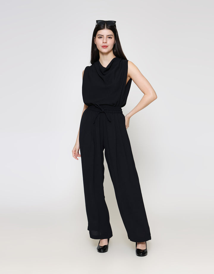 ZES Basic Loose Drapery Stretch Celana Panjang Wanita NIFWB007