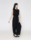 ZES Basic Loose Drapery Stretch Celana Panjang Wanita NIFWB007