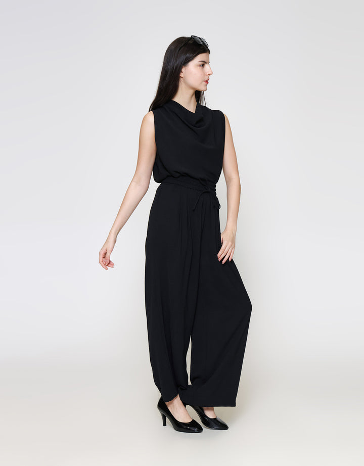 ZES Basic Loose Drapery Stretch Celana Panjang Wanita NIFWB007