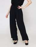 ZES Basic Loose Drapery Stretch Celana Panjang Wanita NIFWB007