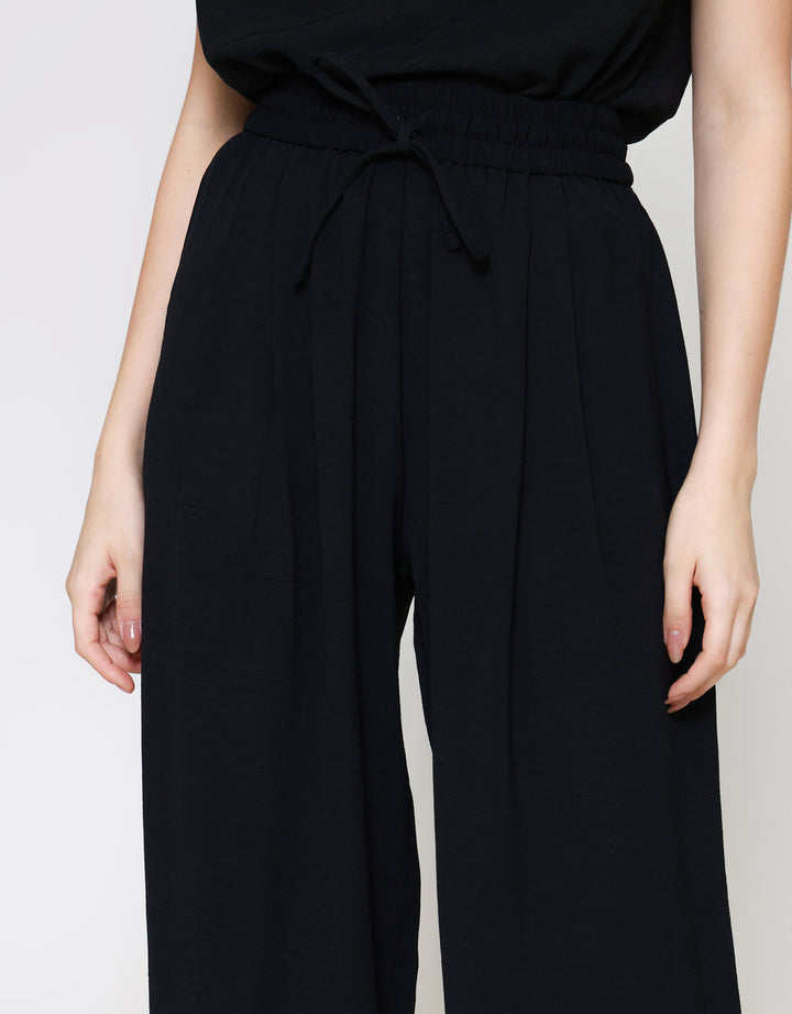 ZES Basic Loose Drapery Stretch Celana Panjang Wanita NIFWB007