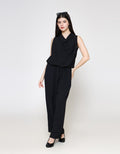 ZES Sleeveless Drape Blouse Wanita MPRWT005
