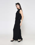 ZES Sleeveless Drape Blouse Wanita MPRWT005