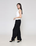 ZES Sleeveless Drape Blouse Wanita MPRWT005