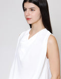 ZES Sleeveless Drape Blouse Wanita MPRWT005