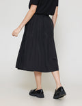 ZES Basic A Line Nylon Rok Midi Wanita MASWB004