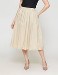 ZES Basic A Line Nylon Rok Midi Wanita MASWB004