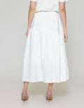 ZES Asymmetrical With Single Pocket Rok Midi Wanita MASWB006