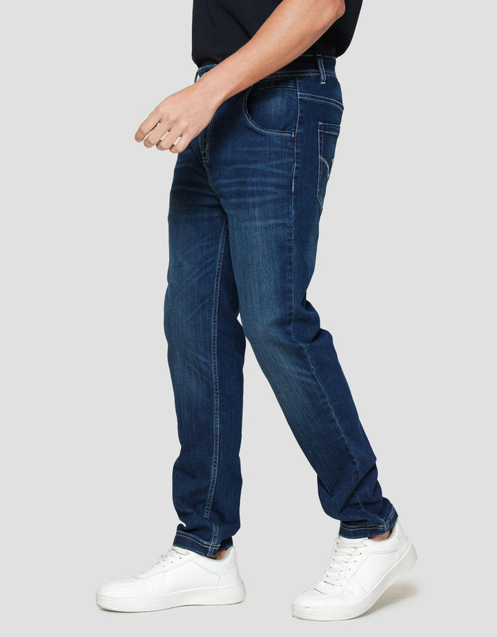 Cole Slim Milea Whisker Spray Celana Panjang Denim Pria