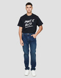 Cole Slim Milea Whisker Spray Celana Panjang Denim Pria